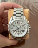 Relógio Michael Kors Mk5535 Bradshaw Prata
