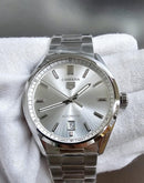 Tag Heuer Carrera Date Automático Branco Aço Safira 40mm