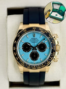 Daytona "Tiffany" Azul-Turquesa base ETA Automático + Caixa Completa