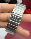 Cartier Santos 40mm Prata Preto automático