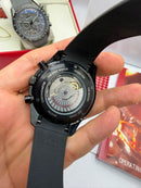 Omega Speedmaster Co-Axial Dark Side Of The Moon Automático 42mm borracha