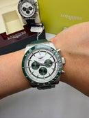Relógio Longines Conquest Chrono 42mm Automático Verde