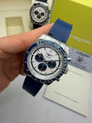Relógio Longines Conquest Chrono 42mm Automático Azul