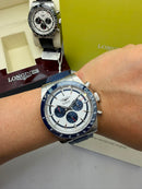 Relógio Longines Conquest Chrono 42mm Automático Azul