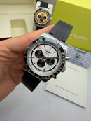 Relógio Longines Conquest Chrono 42mm Automático Branco e Preto