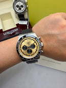Relógio Longines Conquest Chrono 42mm Automático Dourado