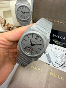 Bvlgari Octo Finissimo Turbilhão Cinza 40mm Base ETA