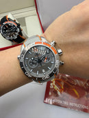 Omega Seamaster Planet Ocean Chronograph 600M Cinza Funcional