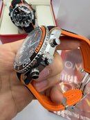 Omega Seamaster Planet Ocean Chronograph 600M Preto Funcional