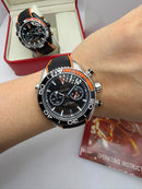 Omega Seamaster Planet Ocean Chronograph 600M Preto Funcional