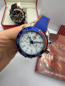 Omega Seamaster Planet Ocean Chronograph 600M Azul Funcional