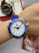 Omega Seamaster Planet Ocean Chronograph 600M Azul Funcional