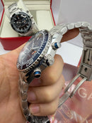 Omega Seamaster Planet Ocean Chronograph 600M Azul Aço