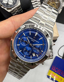 Vacheron Constantin Overseas Crono Aço 41mm, Mostrador Azul