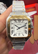 Cartier Santos Two-Tone 40mm base ETA Automático + caixa completa