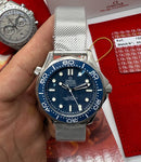 Omega Seamaster base ETA "Edição 007 Blue" Automático + Caixa completo