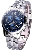 Relógio Tissot Prc 200 Azul Cronógrafo Safira 42mm Funcional Prateado