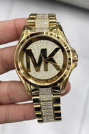 Relógio Michael Kors Mk6487 Gold Cravejado