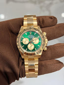 Daytona Misto Base ETA Fundo Verde/Gold Automático