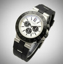 Bvlgari Titanium Panda Masculino 42mm Vidro De Safira