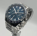 Relógio Tag Heuer Carrera Chronograph 44mm Funcional Quartzo Prateado Azul