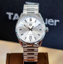 Tag Heuer Carrera Date Automático Branco Aço Safira 40mm
