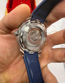 Omega Seamaster Aqua Terra 150m Worldtimer Automático Borracha Azul
