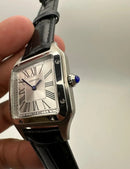 Cartier Santos 36mm Pulseira de Couro