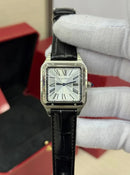 Cartier Santos 36mm Pulseira de Couro