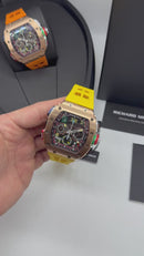 Richard Mille RM 65-01 Cronógrafo Automático Amarelo (Base ETA)