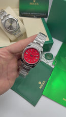 Oyster Perpetual Vermelho 36mm Automático