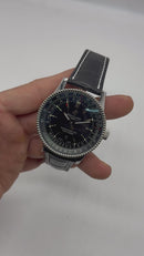 Breitling Navitimer B01 41mm preto couro