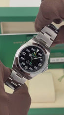 Rolex Air-King 40mm Black Automático