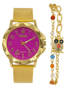 Relógio Feminino Luxo Aço Pulseiras Elegantes Estilo Moderno