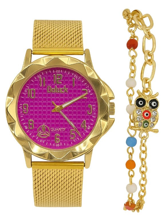 Relógio Feminino Luxo Aço Pulseiras Elegantes Estilo Moderno