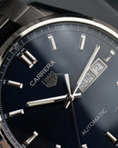 Tag Heuer Carrera Date Automático Preto Aço Safira 39mm